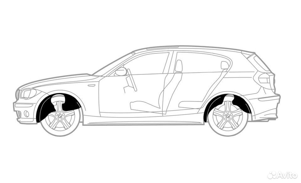 Подкрылки задние Nissan Qashqai