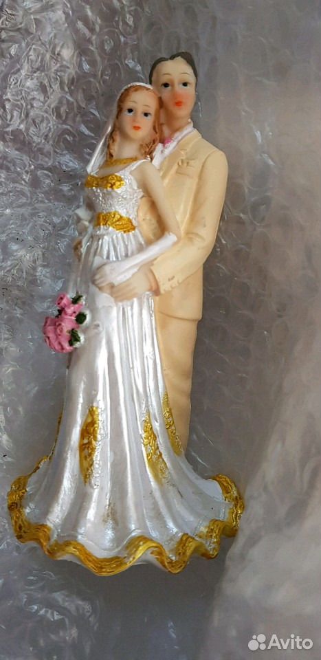 Статуэтка "Жених и Невеста" из мастики (сьедобные) купить на Зозу.ру - фотография № 4