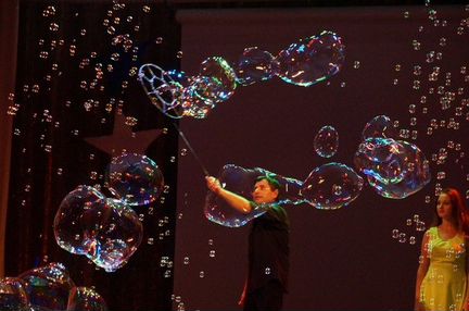 Шоу мыльных пузырей в Щелково