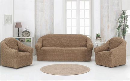Еврочехлы на диван и два кресла (без оборки)