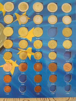 Набор евро монет