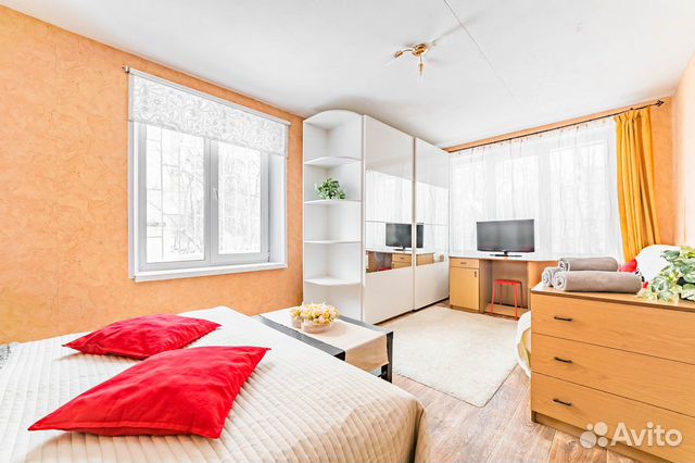 

1-к. квартира, 33 м², 2 кровати