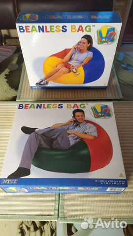 Надувное кресло Intex Beanless Bag