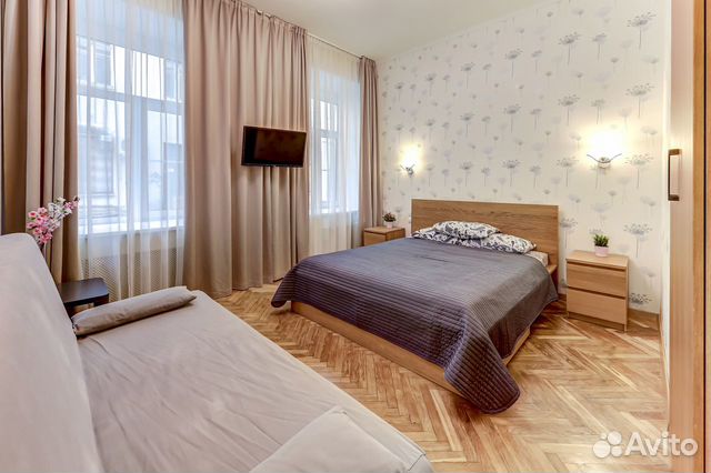 

1-к. квартира, 37 м², 2 кровати