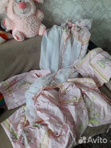 Бортики и балдахин в кроватку