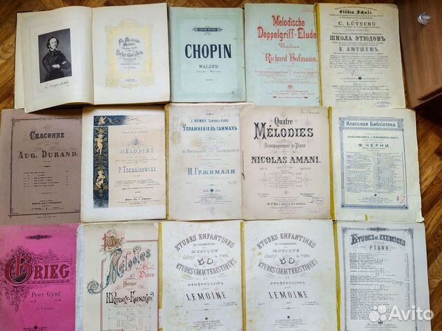 Ноты для фортепиано XIX - XX век