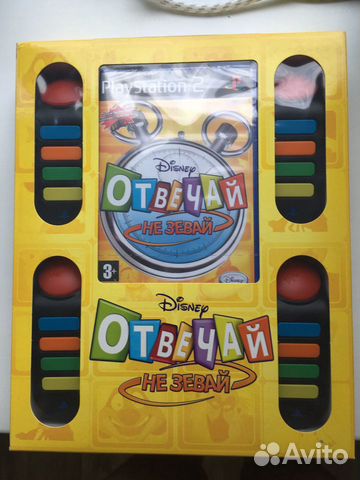 Disney Отвечай не зевай игра ps2 buzz пульты