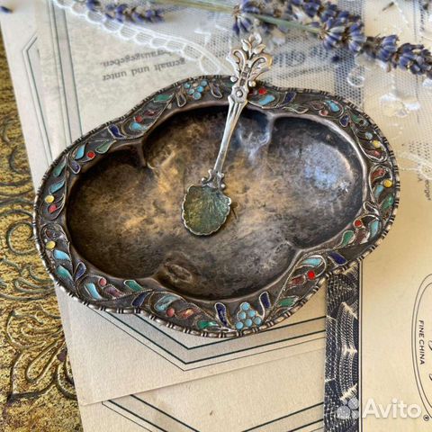 Икорница. Серебро 84 пр. Мастерская Хлебникова