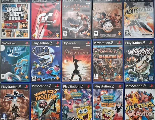 Лицензионные диски PlayStation 2