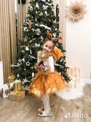 Прокат. Костюм белочки, белки, новогодний, для дев