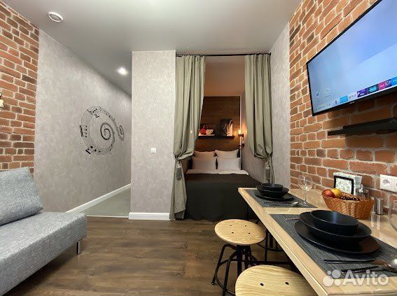 

Квартира-студия, 21 м², 1 кровать