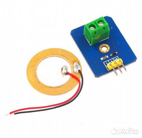 Датчик вибрации пьезоэлектрический с клемником