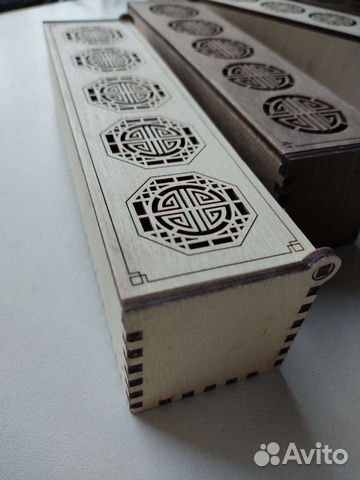 Коробка подарочная деревянная, коробка для украшен