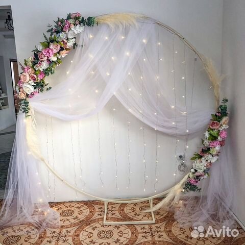 Свадебная арка фотозона оформление цветами свадьбы