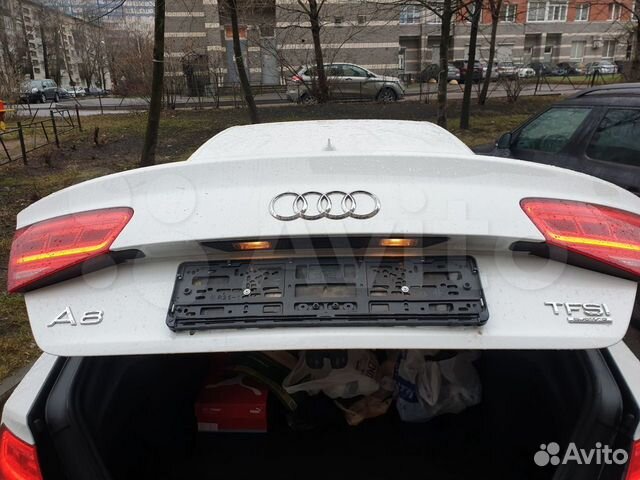Крышка багажника Audi A8 D4 цвет белый