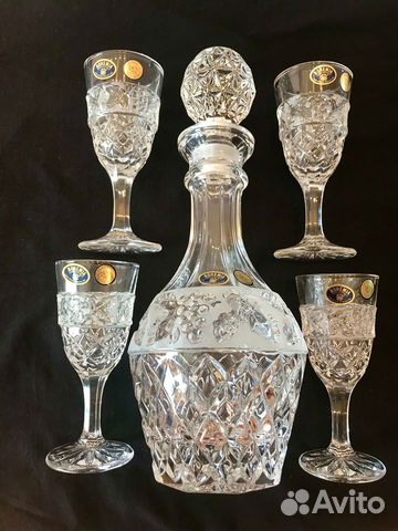 Набор для напитков из хрусталя Bohemia