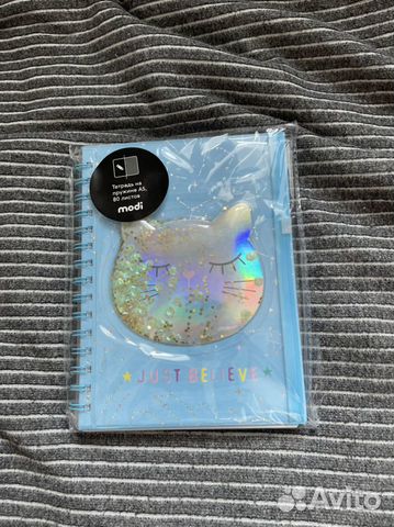 Тетрадь на пружине с котиком