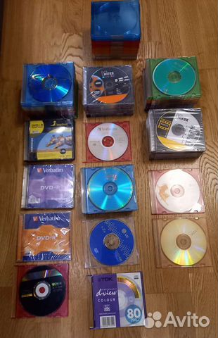 DVD-R, DVD+R, DVD-RW, CD-R, коробочки для дисков