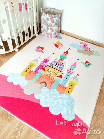 Ковер детский новый 150х200 см микрофибра