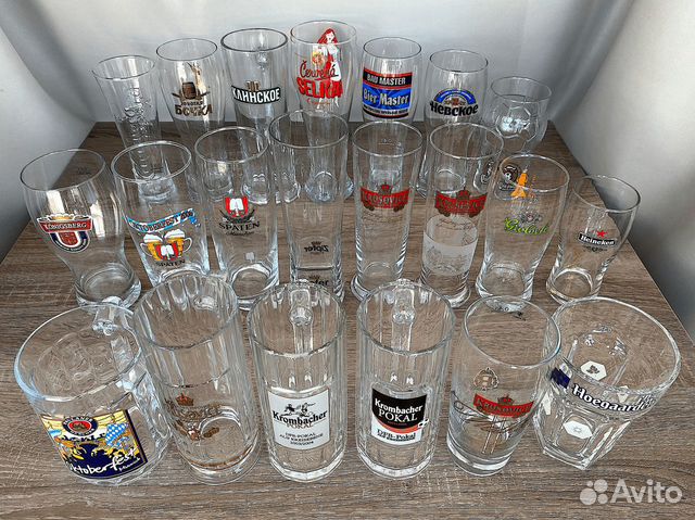 Пивные кружки и бокалы
