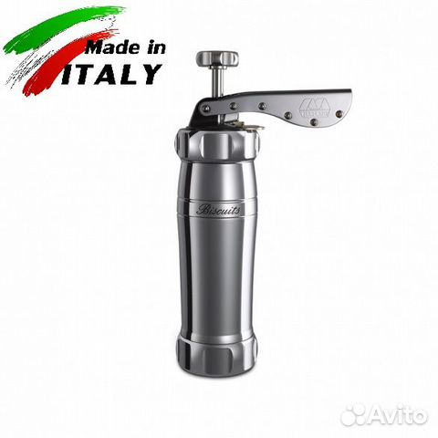 Кондитерский шприц Marcato Biscuits, серебряный