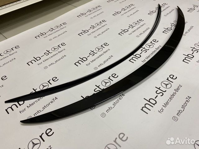 Спойлер на крышку багажника w205 Mercedes
