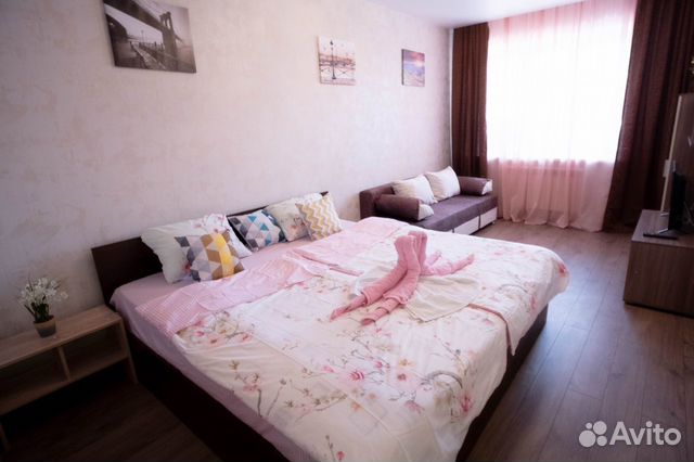 

1-к. квартира, 42 м², 2 кровати
