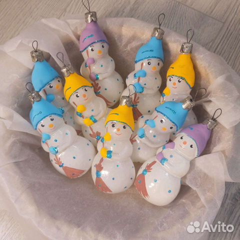 Елочные игрушки стекло