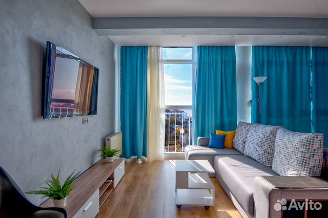 

Квартира-студия, 47 м², 2 кровати