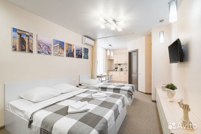 

Квартира-студия, 25 м², 2 кровати