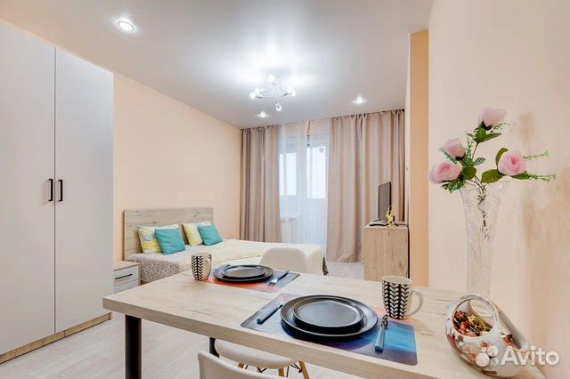 

Квартира-студия, 28 м², 1 кровать