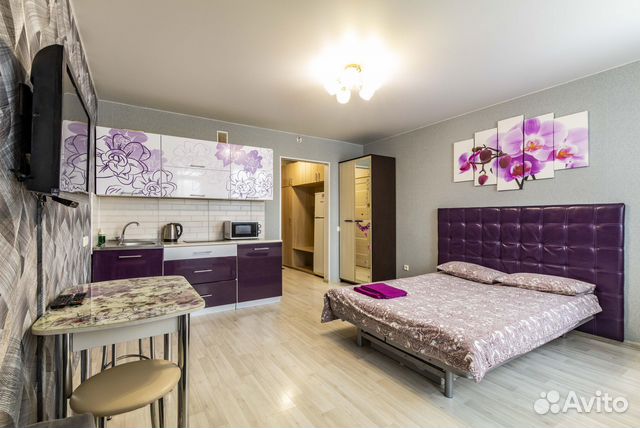 

Квартира-студия, 28 м², 2 кровати