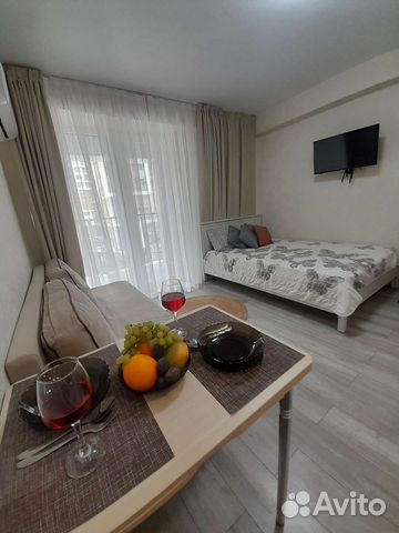 

Квартира-студия, 30 м², 2 кровати