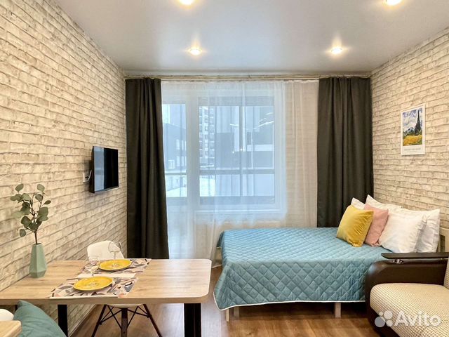 

Квартира-студия, 28 м², 2 кровати