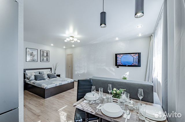 

Квартира-студия, 35 м², 2 кровати