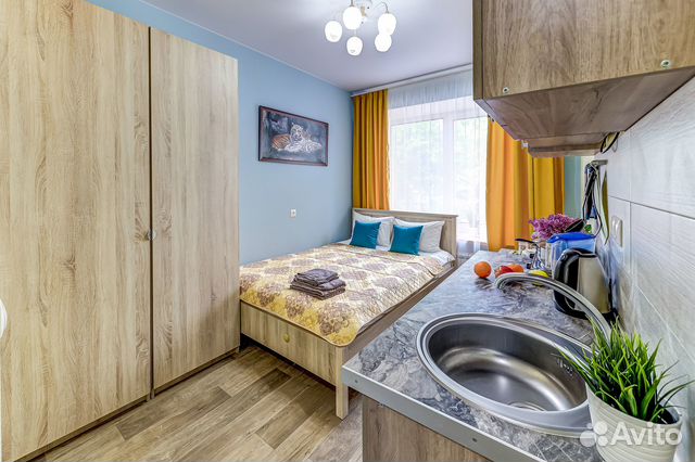 

Квартира-студия, 15 м², 2 кровати