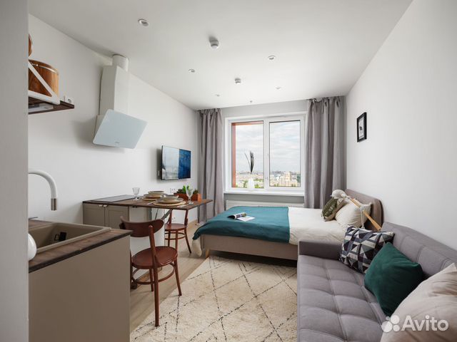 

Квартира-студия, 20 м², 2 кровати