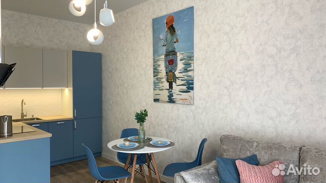 

1-к. квартира, 40 м², 2 кровати
