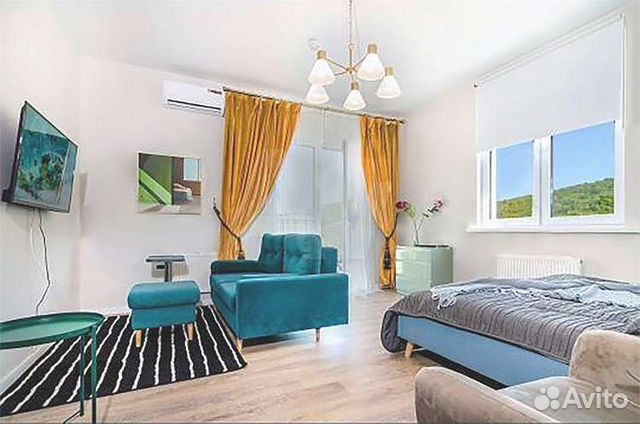 

1-к. квартира, 43 м², 2 кровати