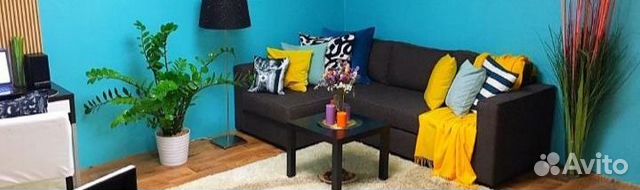 

1-к. квартира, 43,2 м², 2 кровати