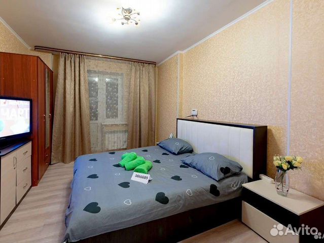 

1-к. квартира, 37 м², 2 кровати