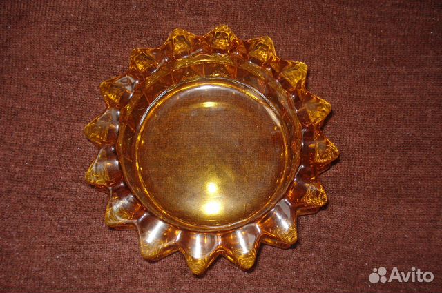 Богемское стекло - пепельница