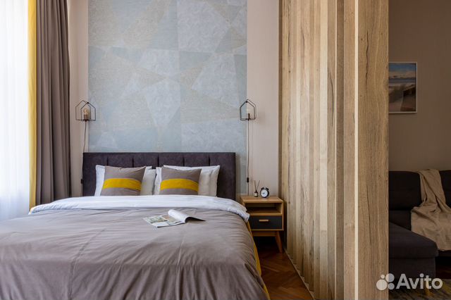 

1-к. квартира, 46 м², 2 кровати