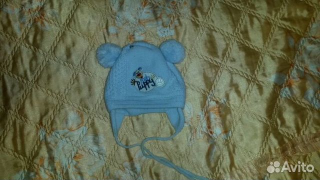 Шапочка двуслойная 6-12 мес