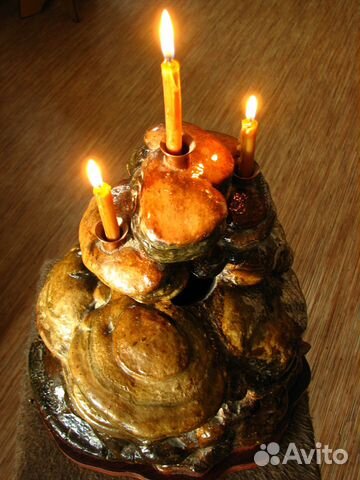 Подсвечник-копилка, ручн. работы