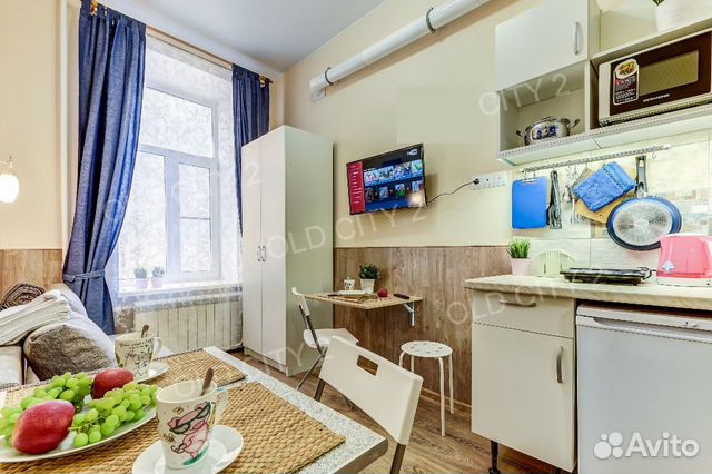 

Квартира-студия, 18 м², 2 кровати