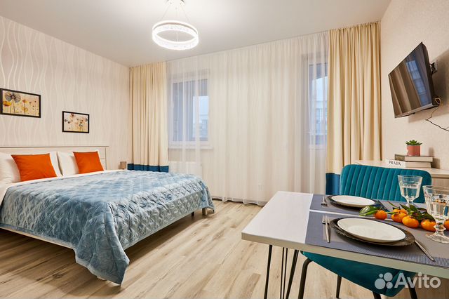 

Квартира-студия, 30 м², 2 кровати