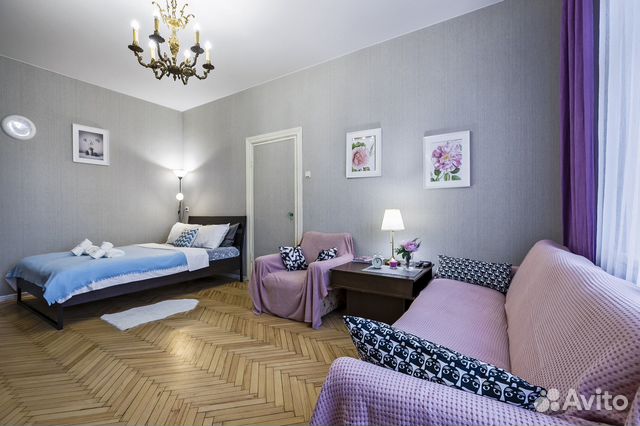 

1-к. квартира, 45 м², 2 кровати