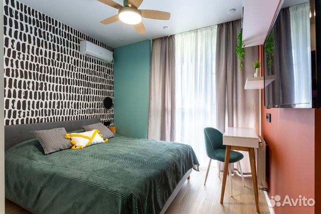 

1-к. квартира, 34 м², 2 кровати