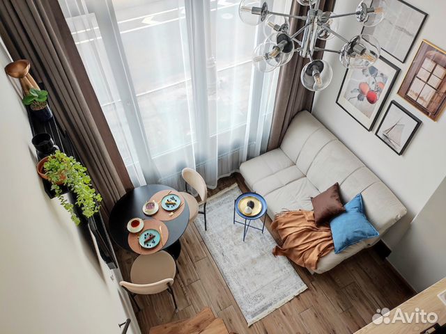 

Квартира-студия, 20 м², 2 кровати
